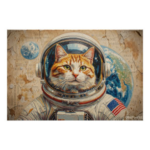 POSTER CHATS DANS L'ESPACE 4
