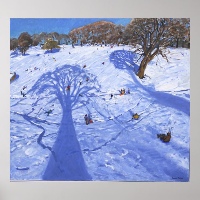 Poster Chatsworth winter tree shadows 2013 (Devant)