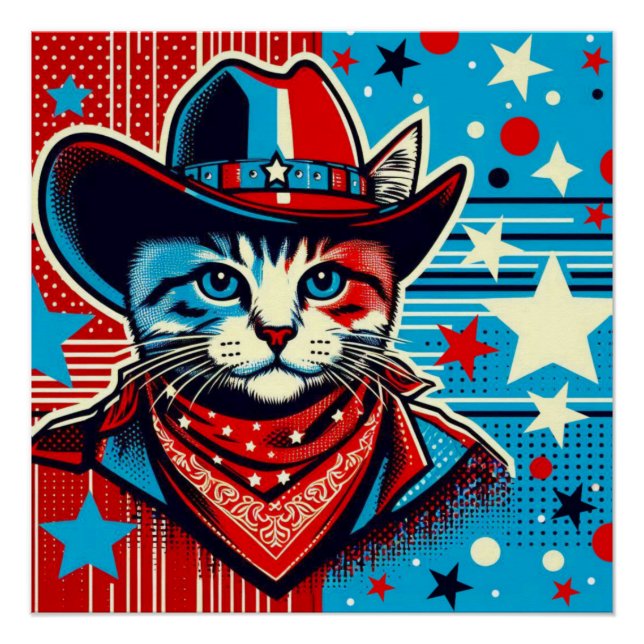 POSTER CHAUSSURES À COWBOY HAUT-CAT 4 (Devant)