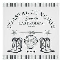 Chaussures de cowgirl côtière enterrement de vie d