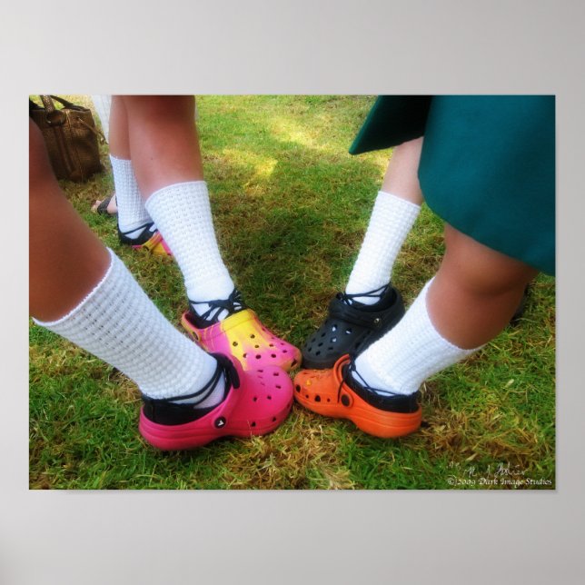 Poster Chaussures douces et crocs Imprimer (Devant)