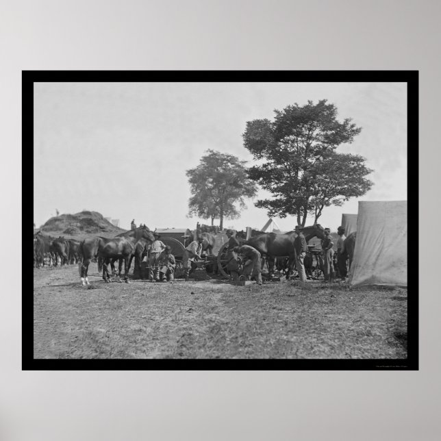 Poster Chaussures forgeron à Antietam 1862 (Devant)