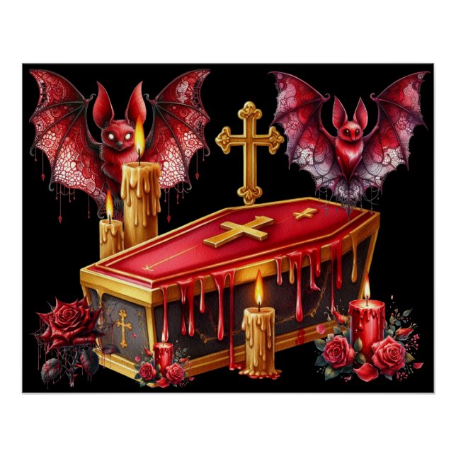 Poster Chauves-souris vampires (Devant)