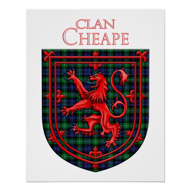 Poster Cheape de Torosay Tartan Scottish Plaid (Devant)