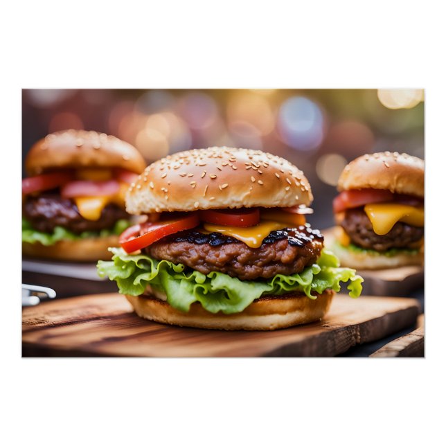 Poster Cheeseburgers (Devant)