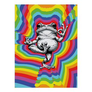 Poster Chef-d'œuvre de Grenouille Zen
