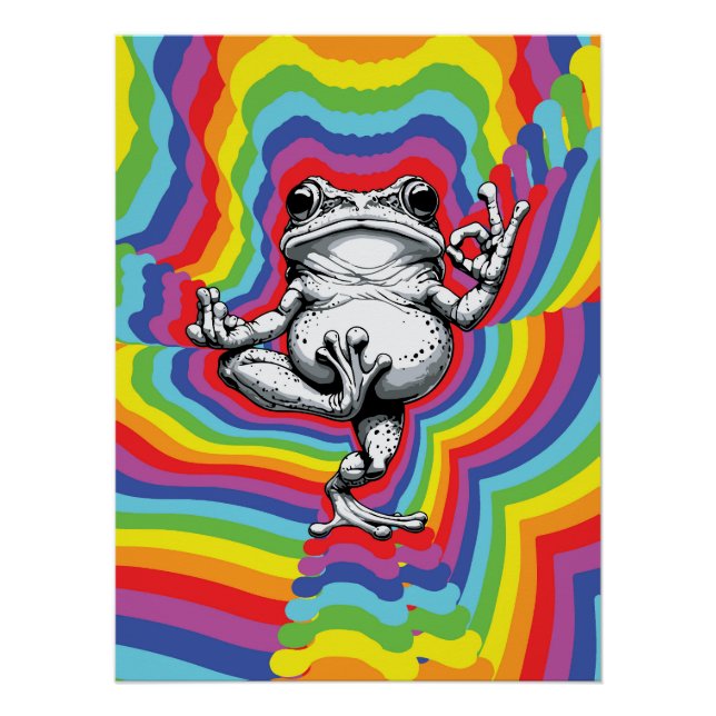 Poster Chef-d'œuvre de Grenouille Zen (Devant)