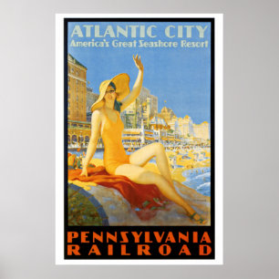 Poster Chemin de fer de la Pennsylvanie à l'affiche