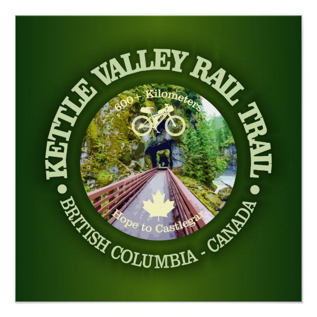 Poster Chemin de fer Kettle Valley (cyclisme c) (Devant)