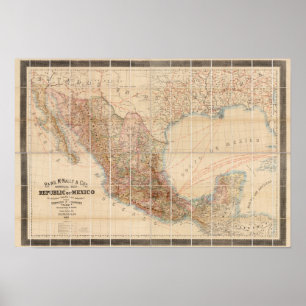 Poster Chemin de fer mexicain