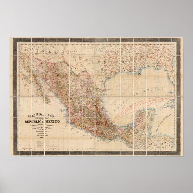 Poster Chemin de fer mexicain (Devant)