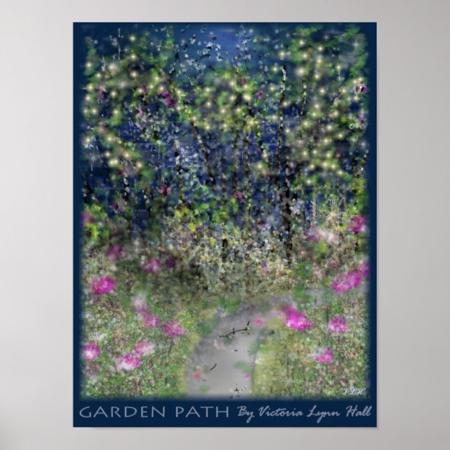 Poster Chemin du jardin (Devant)