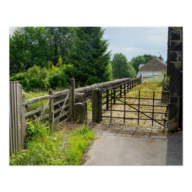 Poster Chemin Rustic, Mytholmroyd (Devant)