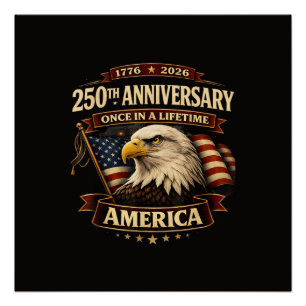 Poster Chemise 250e anniversaire États-Unis 250e Amérique