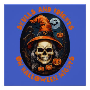 Poster Chemise Crâne Cadeaux Halloween Halloween