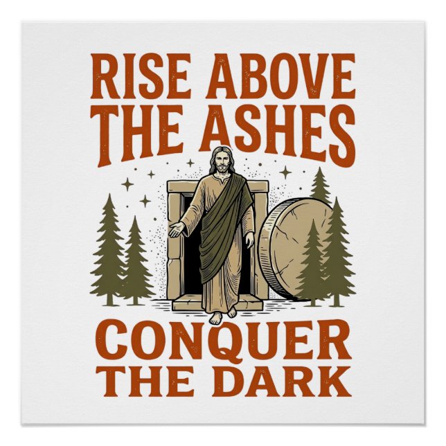 Poster Chemise de citation de grotte de résurrection vint (Devant)
