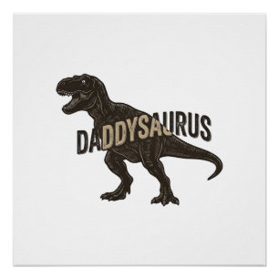 Poster Chemise de conception de gravure vintage de dinosa