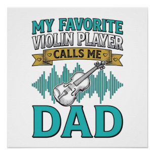 Poster Chemise de papa violoniste Le joueur de violon fav
