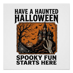 Poster Chemise Halloween ensorcelée Conception de fête vi
