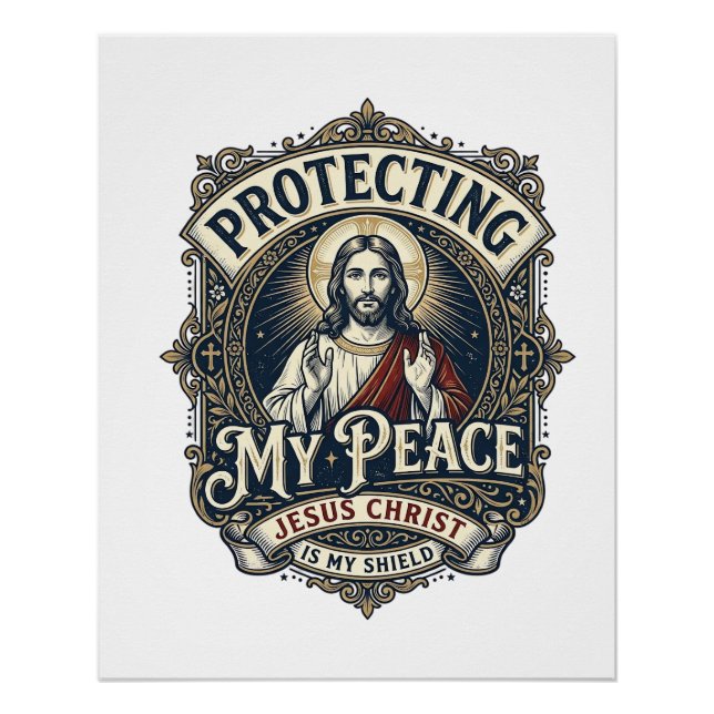 Poster Chemise Jésus Respect de soi Limites Foi (Devant)