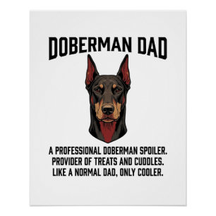 Poster Chemise pour amateur de chien gravure vintage Papa