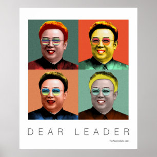 Poster Cher dirigeant Kim Jong Il