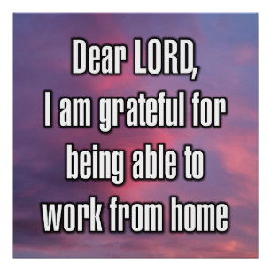 Poster Cher SEIGNEUR, je suis reconnaissant de pouvoir...