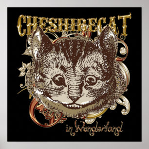 Poster Cheshire Chat Carnivale Style (Version Or)