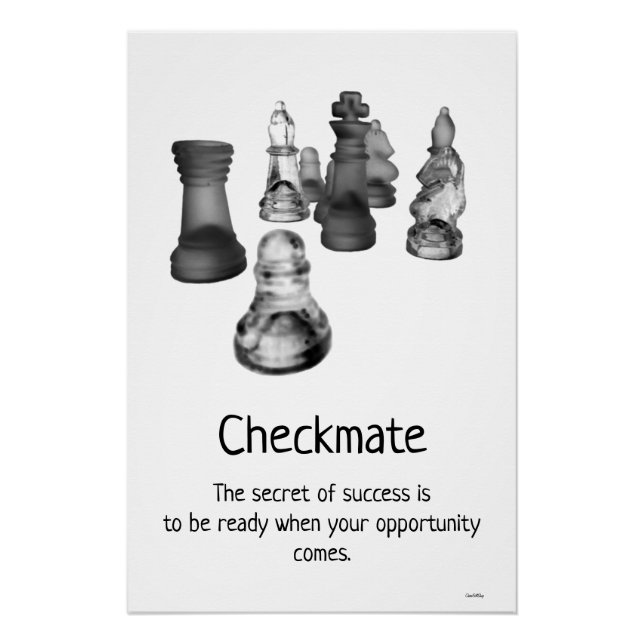 Poster Chess Checkmate (Devant)