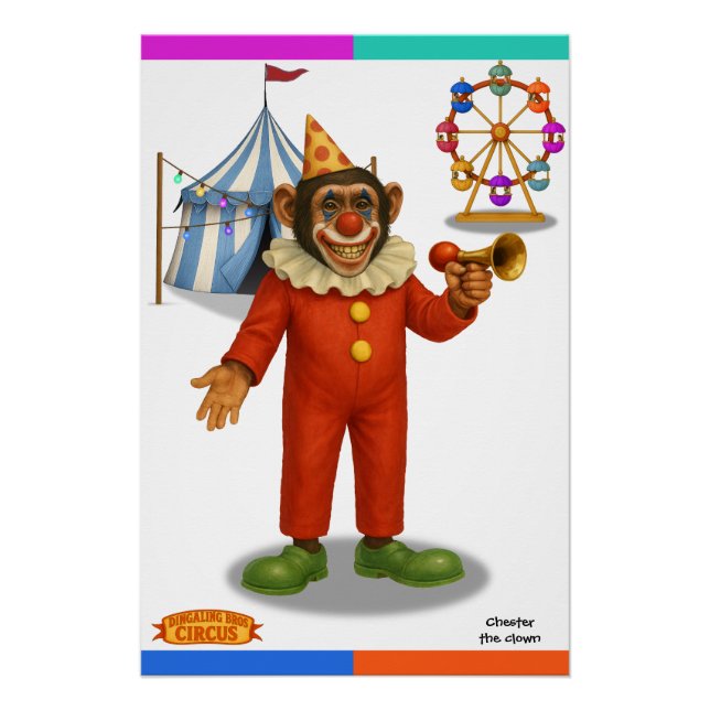 Poster Chester le clown (Devant)