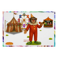 Chester le clown chimpanzé