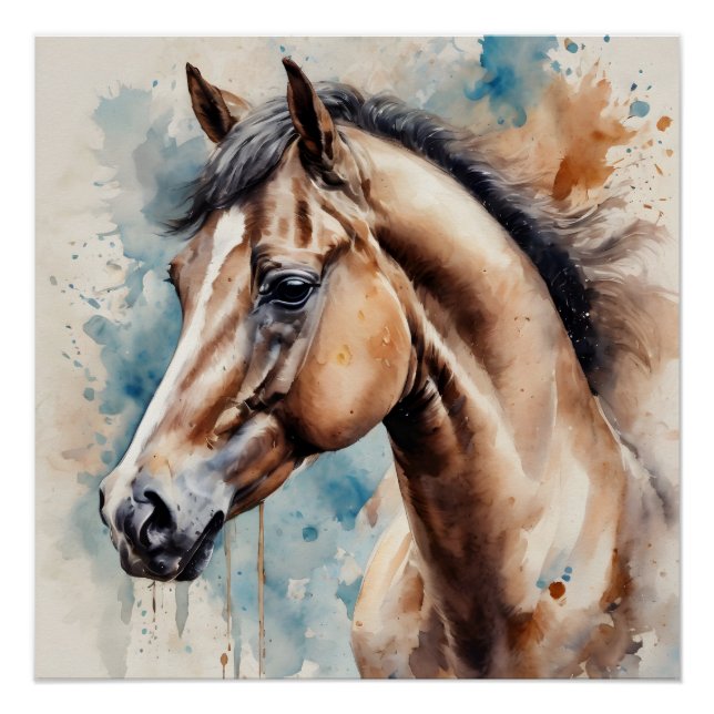 Poster Cheval Brown no 6 (Devant)