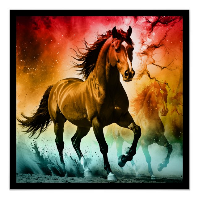 Poster Cheval courant  (Devant)