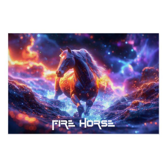 POSTER CHEVAL DE FEU - SHENG XIAO -  (Devant)
