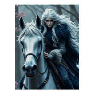 Poster Cheval et compagnon Imaginaire Art