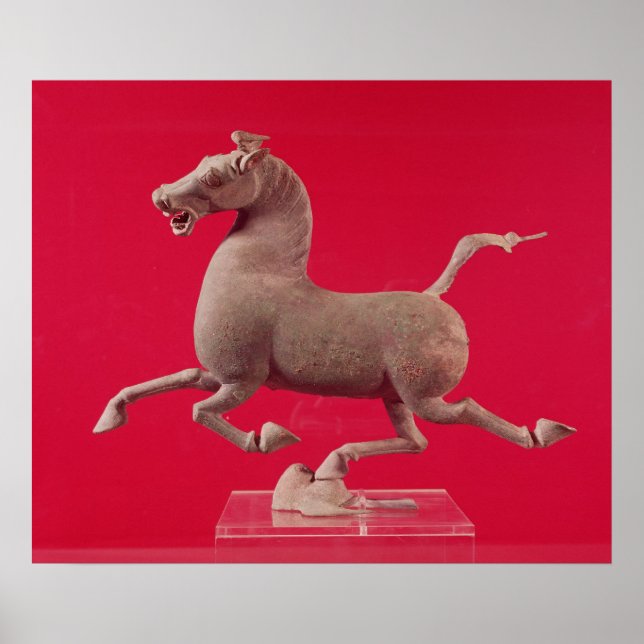 Poster Cheval galopant avec un Hoof Repose sur un (Devant)