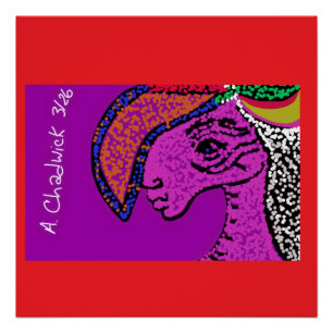 Poster Cheval Perle Tachetée