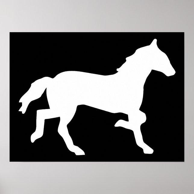 Poster cheval simple (Devant)