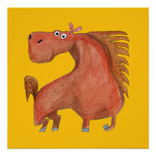 Poster Cheval sortant