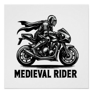 Poster chevalier médiéval