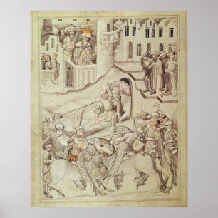 Poster Chevaliers jouant peut-être dans l'hippodrome