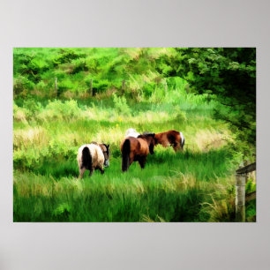 POSTER CHEVAUX