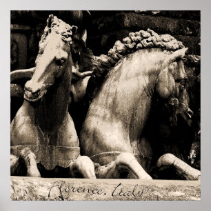 Poster Chevaux de copie de Florence