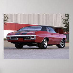 Poster Chevrolet 1970 Chevelle solides solubles