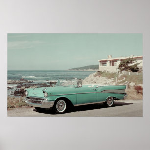 Poster Chevrolet Bel-Air Convertible 1957