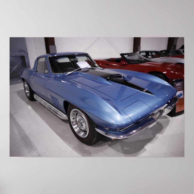 Poster Chevrolet Corvette Stingray 1967 (Devant)