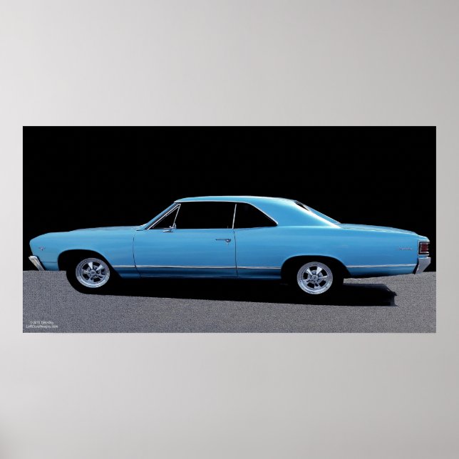 POSTER CHEVY MALIBU 1967 (Devant)