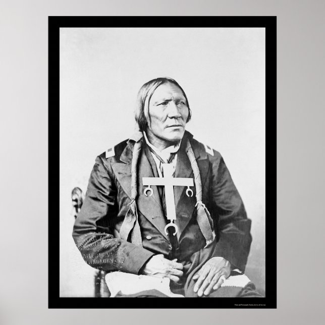 Poster Cheyenne Indian Little Robe 1870 (Devant)