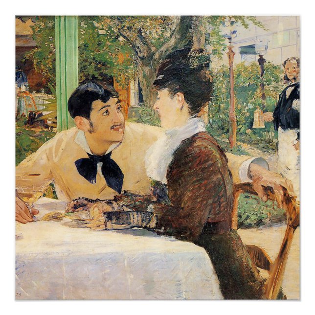 Poster Chez le père Lathuille  Edouard Manet  (Devant)