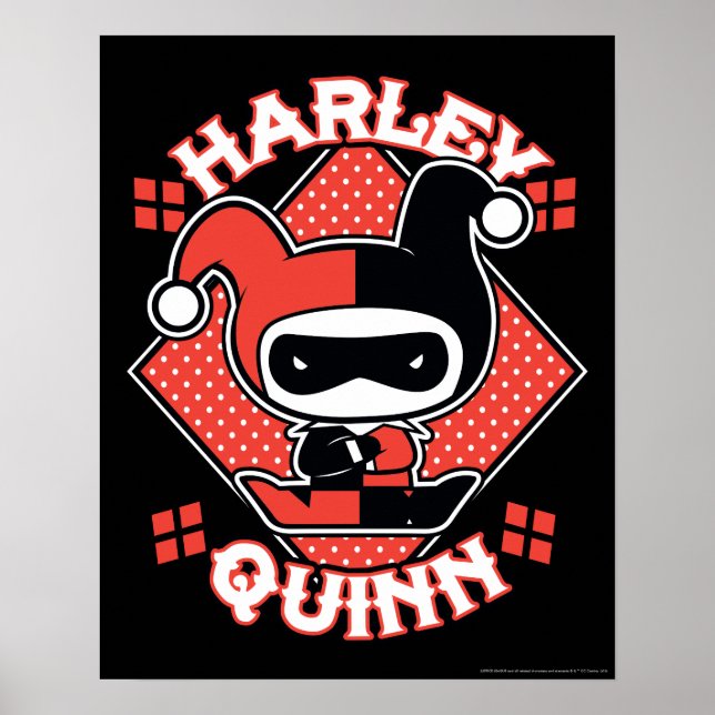 Poster Chibi Harley Quinn Splits (Devant)